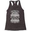 Real Kings Are Born On November 15 Racerback Tank