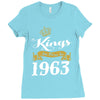 kings are born in 1963 Ladies Fitted T-Shirt
