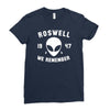 roswell 1947 we remember alien Ladies Fitted T-Shirt
