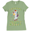 Unicorns are born in August Ladies Fitted T-Shirt
