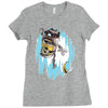 frozen banana Ladies Fitted T-Shirt
