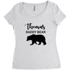 Daddy Bear - Baby Bear Custom Name Women's Triblend Scoop T-shirt