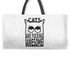cats are fucking awesome Weekender Totes