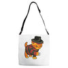 nightmeow on elm street Adjustable Strap Totes