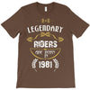 legendary riders are born in 1981 T-Shirt