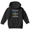 you can't buy happiness, but you can adopt a cat and that's pretty muc Youth Hoodie