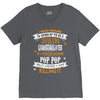 Super Cool Granddaughter Of A Freaking Awesome Pop Pop V-Neck Tee