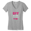 she thinks i'm crazy Women's V-Neck T-Shirt