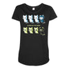 kitten of death Maternity Scoop Neck T-shirt