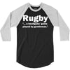 rugby a hooligans game 3/4 Sleeve Shirt