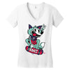 foxes Women's V-Neck T-Shirt