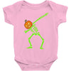 pumpkin skeleton dabbing Baby Bodysuit