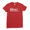 doctor who m.d   vintage retro tv show fan dr Ladies Fitted T-Shirt