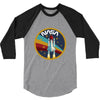 Nasa  Blue White Yellow Color 3/4 Sleeve Shirt