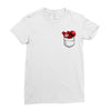 Cookie Monster Elmo Pocket Ladies Fitted T-Shirt