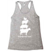 friends not food white Racerback Tank