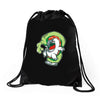 salmon likes wasabi Drawstring Bags