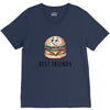 Burger and Fries Best Friends V-Neck Tee
