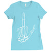 skeleton hand Ladies Fitted T-Shirt