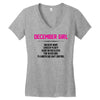 December Girl Hated By Many Women's V-Neck T-Shirt