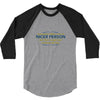 nicer person 3/4 Sleeve Shirt