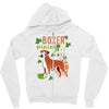 boxer wining Zipper Hoodie