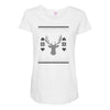 ugly deer christmas Maternity Scoop Neck T-shirt