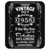 Premium Vintage Made In 1958 Mousepad
