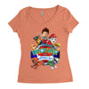 paw patrol birthday boy  brother Women's Triblend Scoop T-shirt