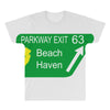 gps logo free exit 63 beach haven All Over Men's T-shirt