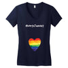 Worth The Wait Rainbow Women's V-Neck T-Shirt