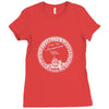back to back world war champs raising flag Ladies Fitted T-Shirt