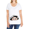 Peek a Boo Ladies Curvy T-Shirt