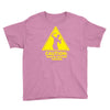 caution shapes being thrown printed Youth Tee