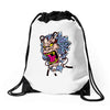 space monkey Drawstring Bags