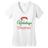 we wish you happy holidays &amp; merry christmas Women's V-Neck T-Shirt