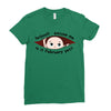February Peeking Out Baby Boy Ladies Fitted T-Shirt