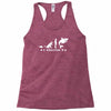 poker ~ fish to shark evolution ~ mens funny poker Racerback Tank
