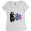 Black Bear Metal Artistshot Women's Triblend Scoop T-shirt