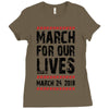 March For Our Lives Ladies Fitted T-Shirt