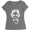 queen bee elizabeth 3d glasses Women's Triblend Scoop T-shirt