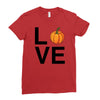 love pumpkin Ladies Fitted T-Shirt