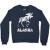 Alaska Deer Rudolph Crewneck Sweatshirt