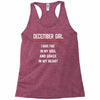 December Girl Racerback Tank