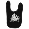 roughin' it roughing trailer camping camp Baby Bibs