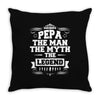 Pepa The Man The Myth The Legend Throw Pillow