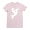 fun ghost Ladies Fitted T-Shirt