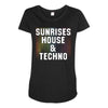 Sunrises House &amp; Techno Maternity Scoop Neck T-shirt