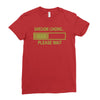 sarcasm loading funny computer tech gee Ladies Fitted T-Shirt