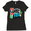 wake up and fight Ladies Fitted T-Shirt